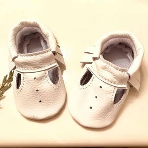 Baby Moccasins, Choose Your COLOR, T Strap Moccasins, T Strap Mary ...