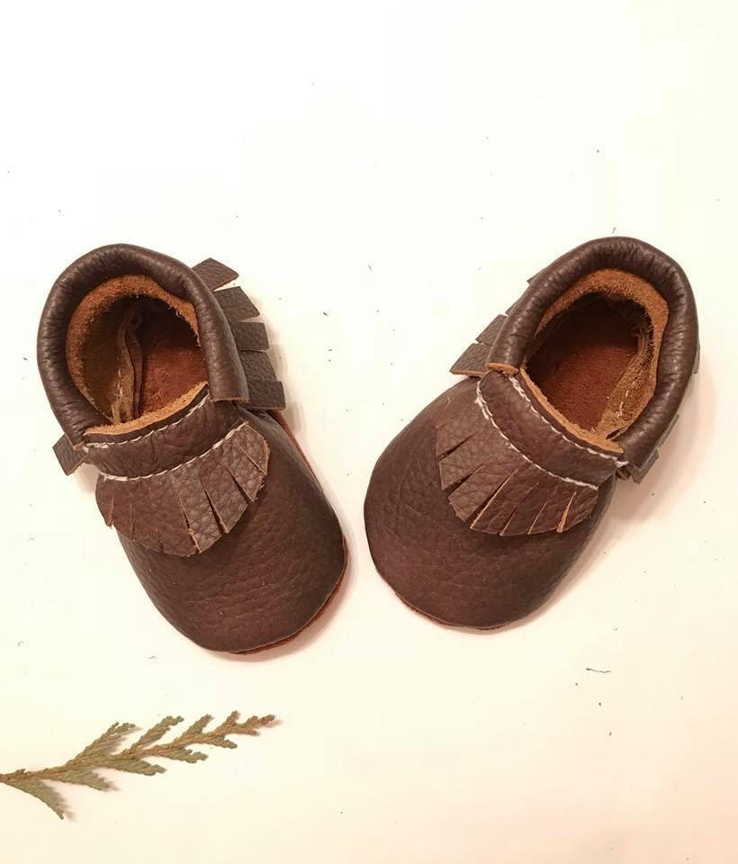 Baby Moccasins Distressed Leather Moccasins Soft Suede sole | Etsy