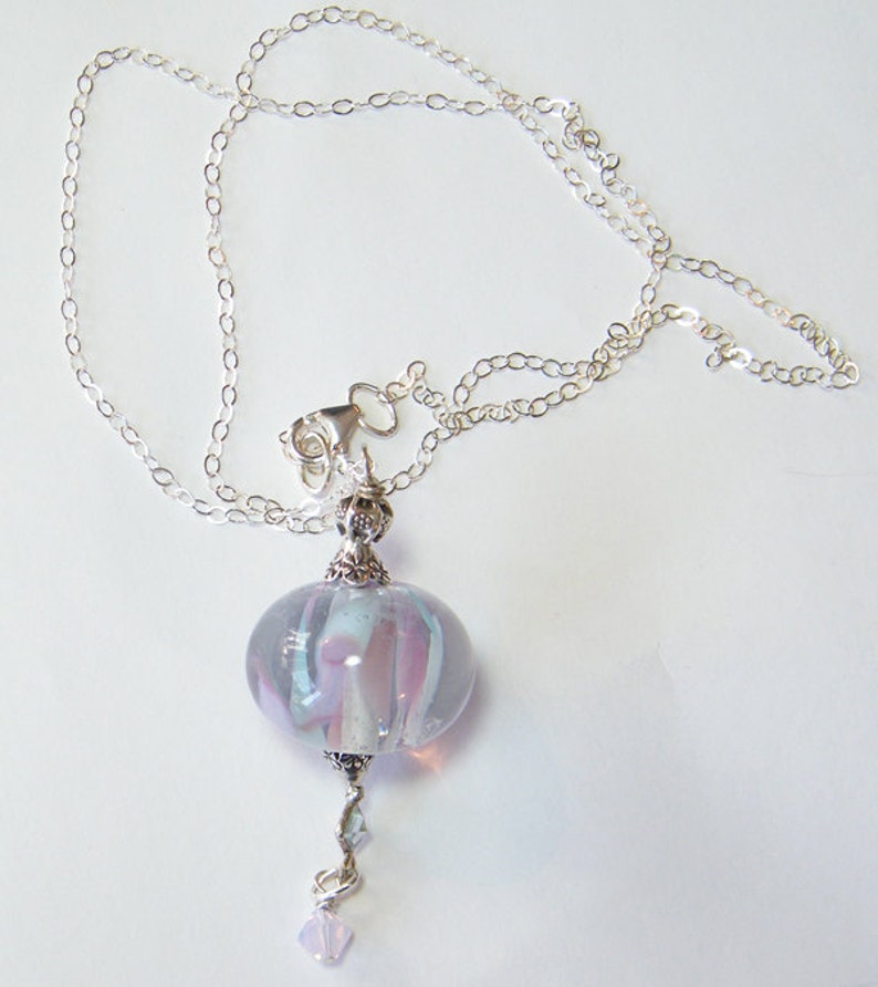 Lampwork Pendant Necklace Glass Pendant Necklace Lampwork Etsy
