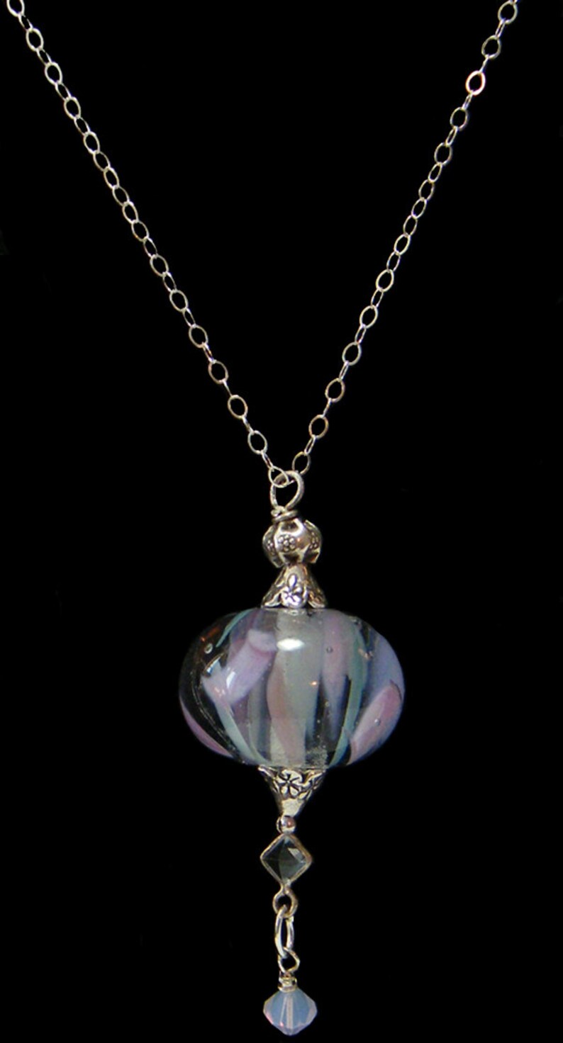 Lampwork Pendant Necklace Glass Pendant Necklace Lampwork Etsy