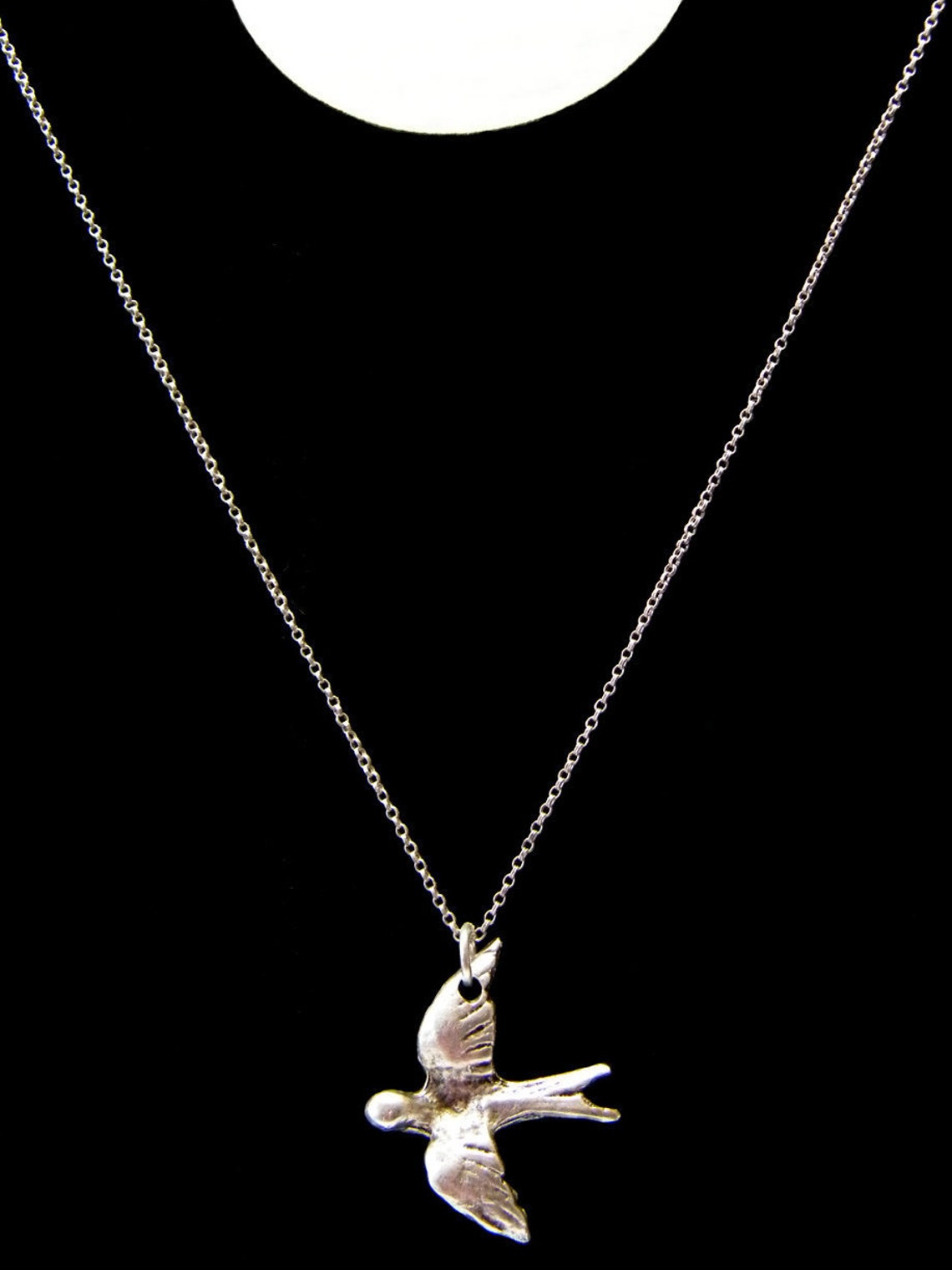 Silver bird necklace Clearance