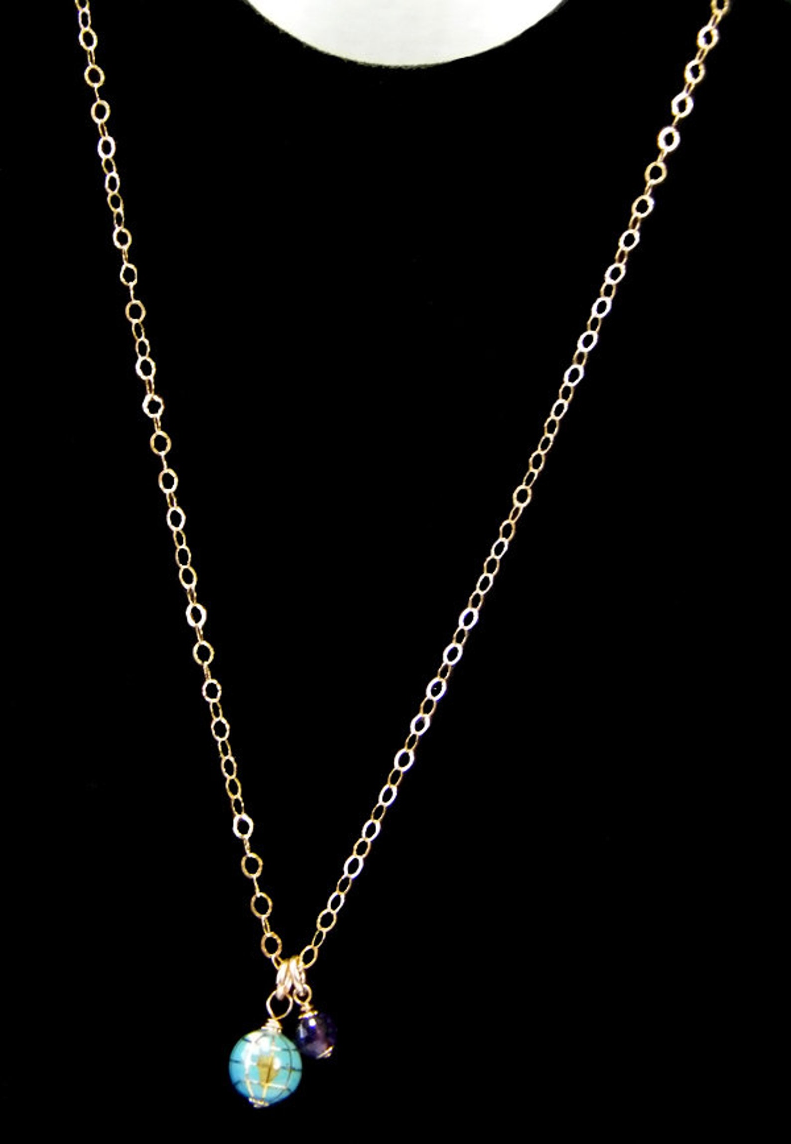 Amulet Necklace Protection Necklace Amethyst Pendant Etsy