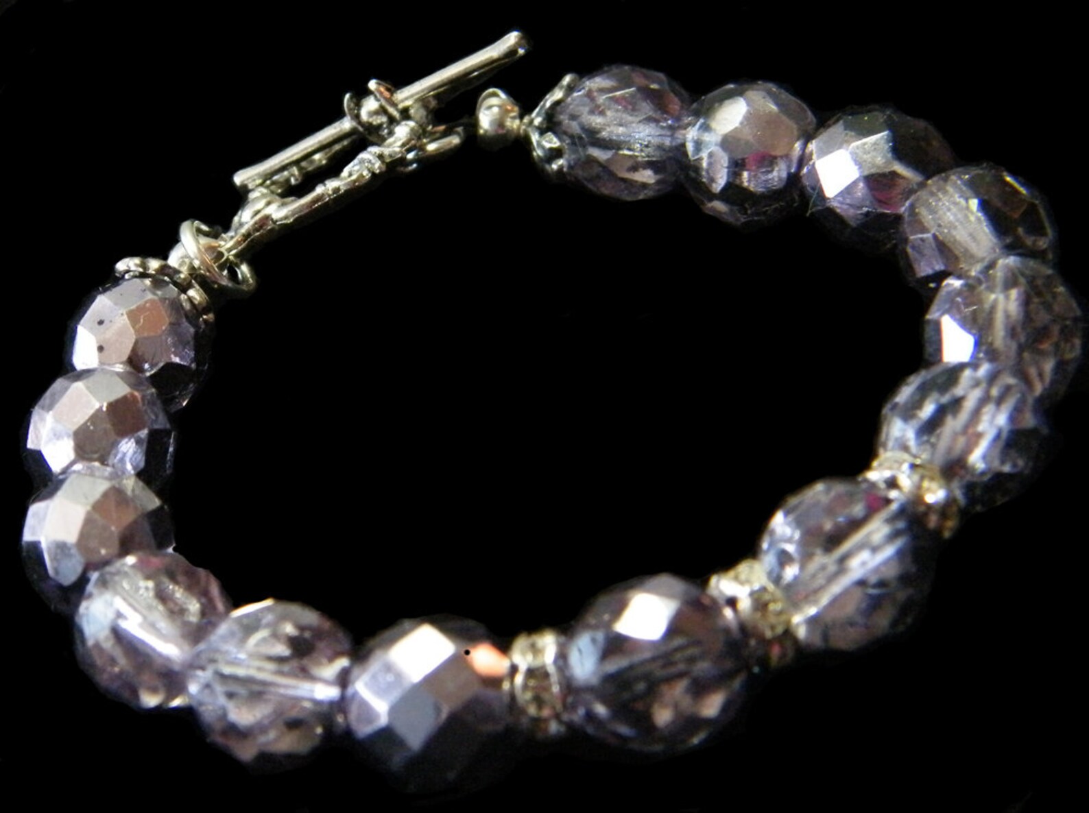 Crystal Bracelet Purple Bracelet Purple Crystal Bracelet Etsy