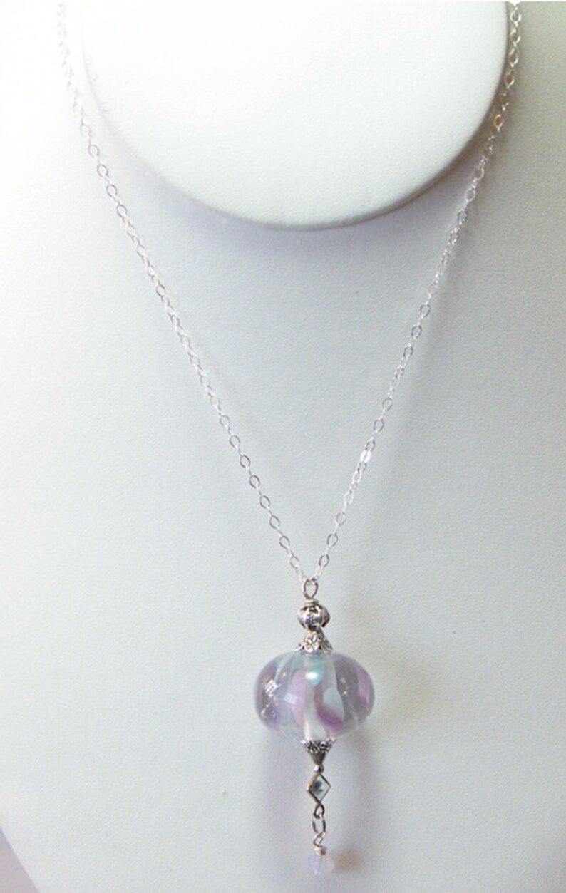 Lampwork Pendant Necklace Glass Pendant Necklace Lampwork Etsy