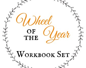 Sabbat Workbooks Set, Wheel of the Year Guide, Correspondence List