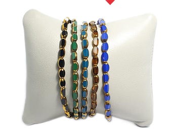 Crystal Stretch Bracelet: Boho Stacking Bracelets
