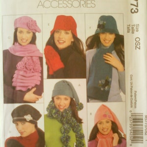 McCalls Fashion Accessories Scarves, Hats, Mittens Pattern 5773 image 1