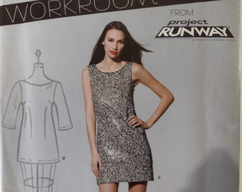 Simplicity New Look A6049 Project Runway Sewing Pattern to Make a Dress in 2 Styles in Sizes 8-18