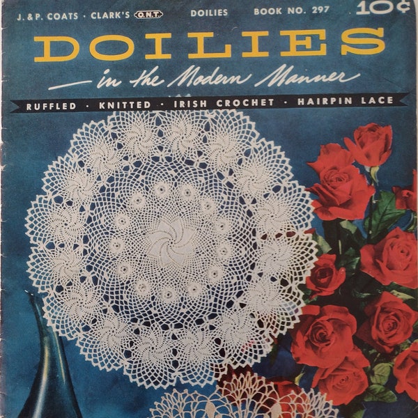 Doilies Vintage Issue by J&P Coats-Clarks with a Variety of Patterns