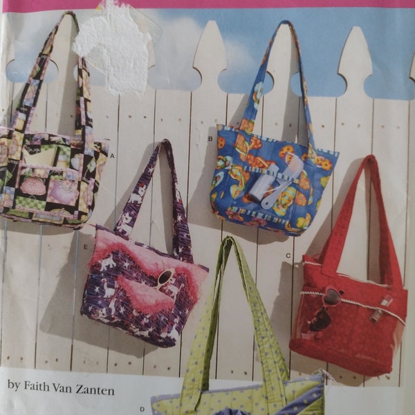 Simplicity 3822 Sewing Pattern to Make Crafty Bags