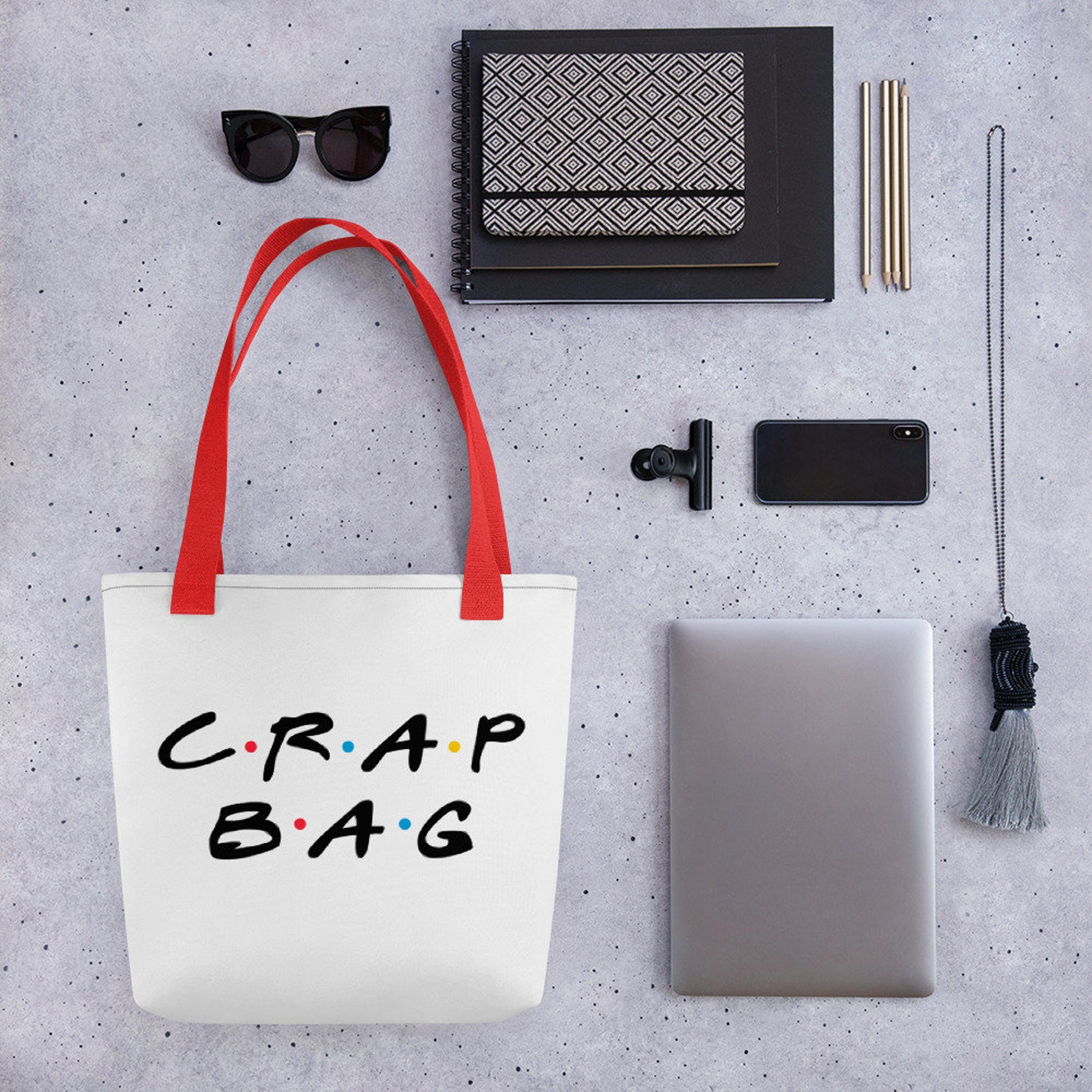 Crap Bag Friends Inspired Tote bag For Her For Him Etsy
