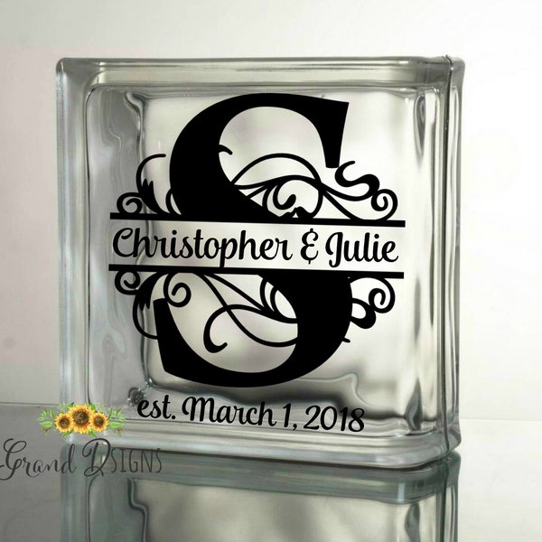 Glass Block Decals Etsy