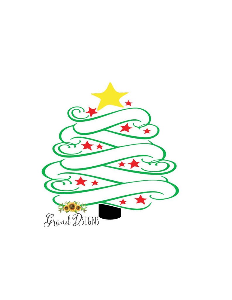 Christmas tree vinyl decal Christmas decals for glass blocks vinyl decals for Christmas DIY Christmas crafts to make LL086 image 3