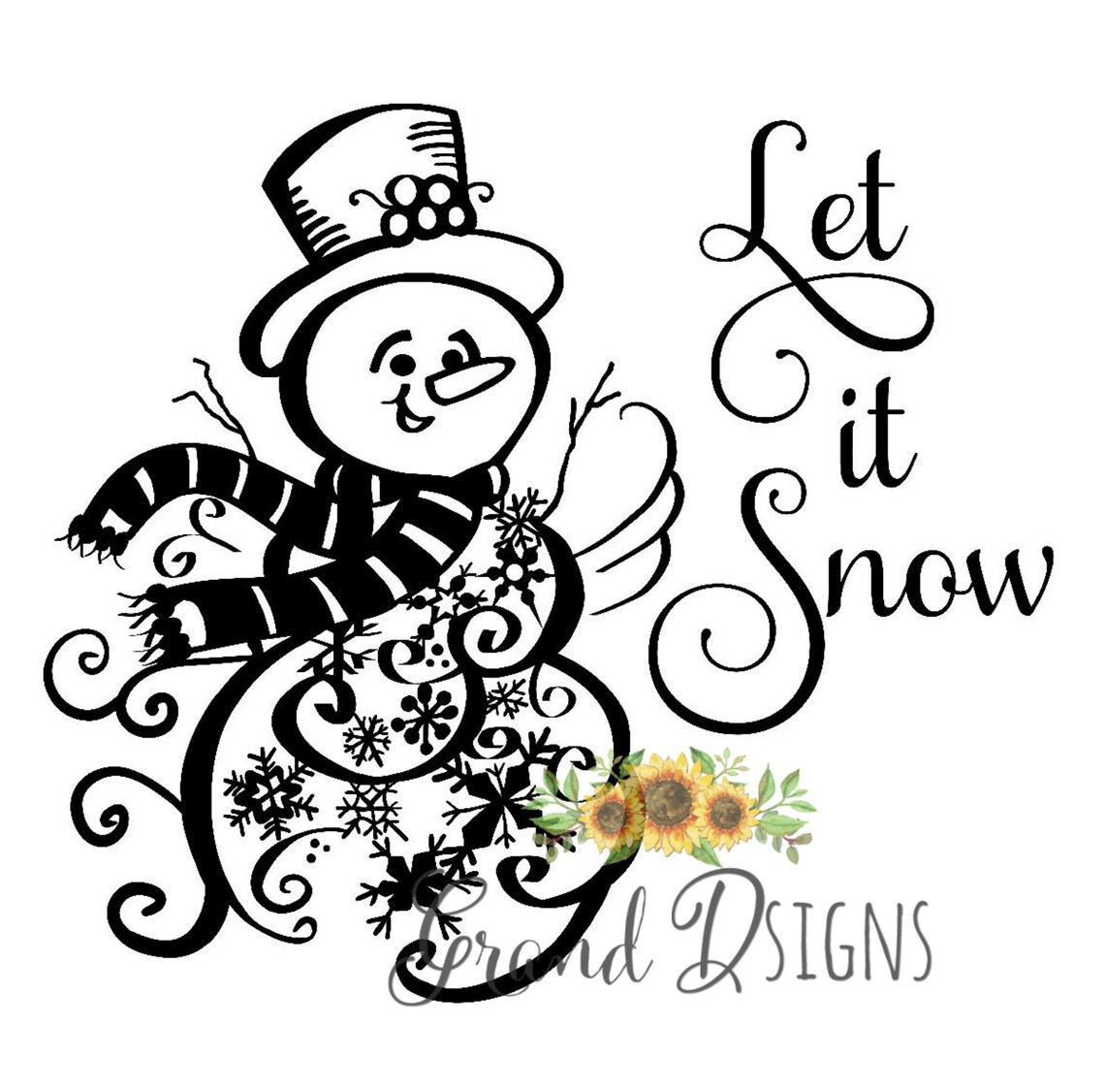 Snowman Decal Bundle DIY Christmas crafts to make Vinyl Etsy