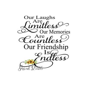 Our laughs are limitless vinyl decal glass block home decor ceramic tile sticker SEC01 image 2