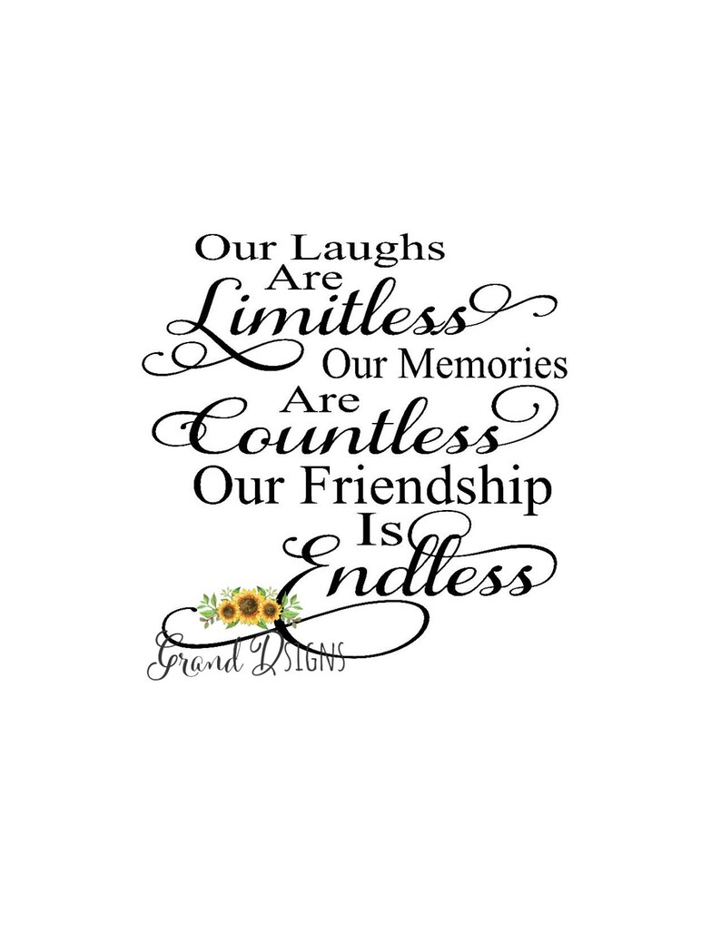 Our laughs are limitless vinyl decal glass block home decor ceramic tile sticker SEC01 image 2