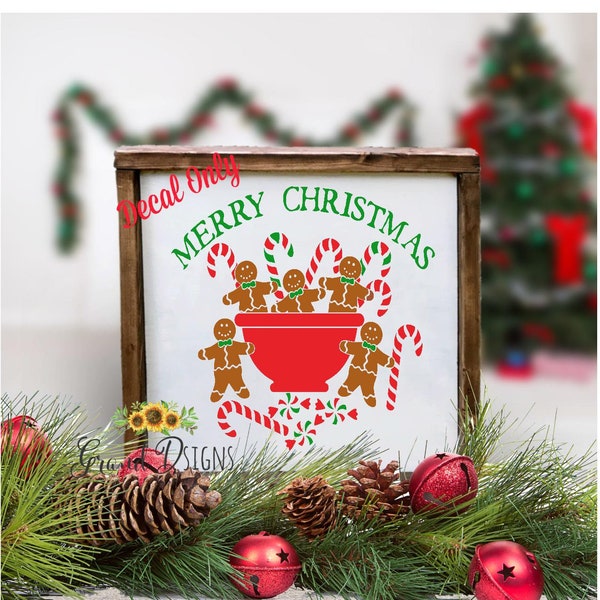Christmas Vinyl Decals for Glass Blocks Etsy