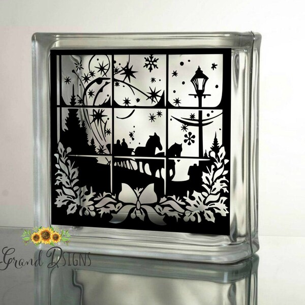 Glass Block Decals Etsy