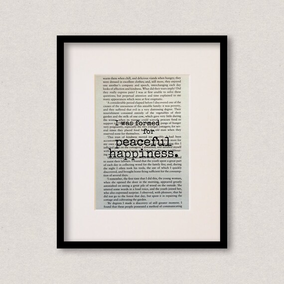 Frankenstein Quote Print Best Friend Christmas Gift Etsy