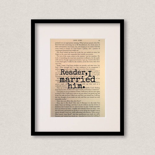 Jane Eyre Quote Print Inspirational Quote Christmas Gift Etsy