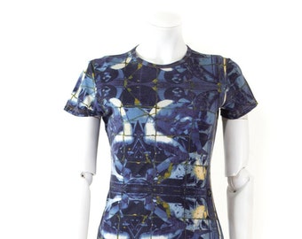 Top Jean Paul GAULTIER Jeans, Blue Angels Kaleidoscope, Stained