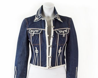 Jacket Jean Paul GAULTIER JEAN'S, raw denim inspiration matatador / vintage 90/ 38-40 max, M-L / Gaultier