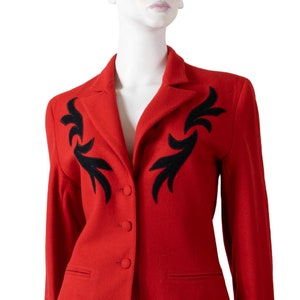 Tailleur 2 Pièces Georges Rech - Veste Taille 40 Et Jupe Taille 38 - Rouge Multicolore