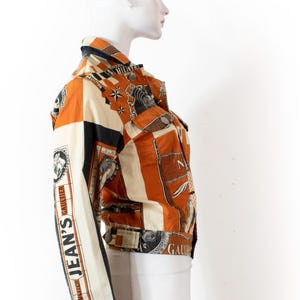 Jean Paul GAULTIER Cotton short jacket, printed Mexican tattoos, patchworks, iconic / vintage 00s / S/