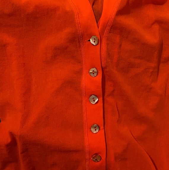Cardigan PLEIN SUD Very long jeans, bright orange… - image 7
