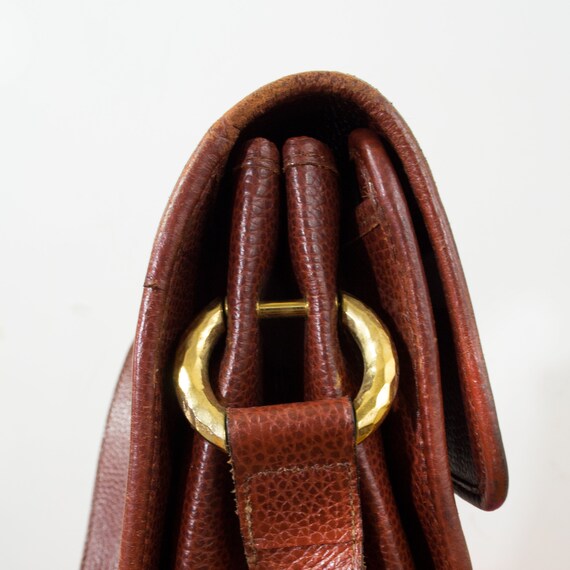 Christian LACROIX bag burnt orange leather, gold … - image 8