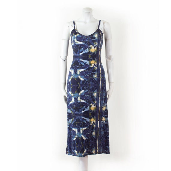Midi dress Jean Paul GAULTIER blue angels, kaleido