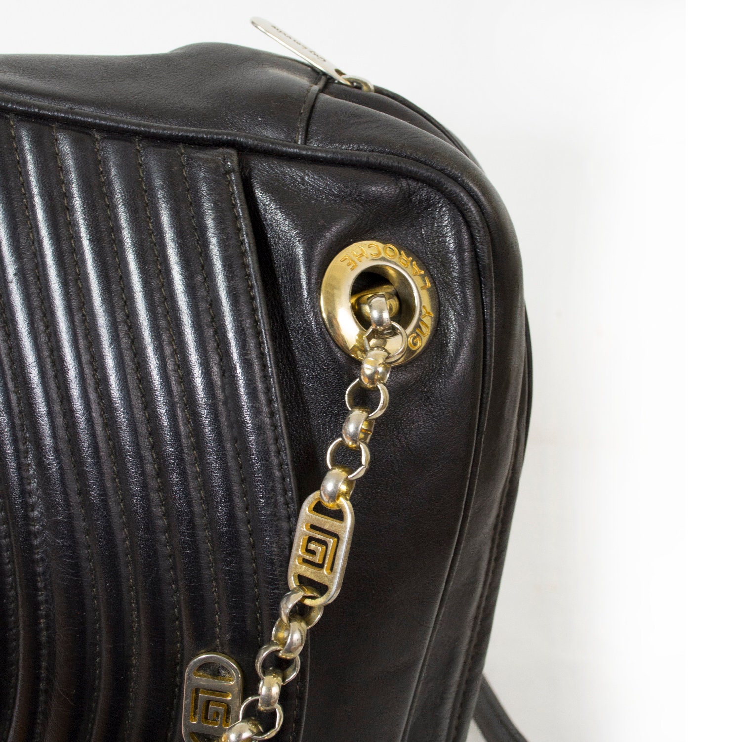 Bag Guy LAROCHE Black Leather With Double and Links Leather -  Sweden