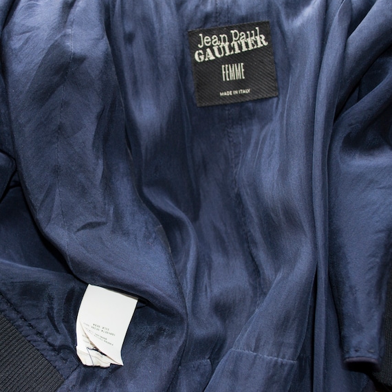 Jean-Paul GAULTIER bomber jacket in cold wool and… - image 7