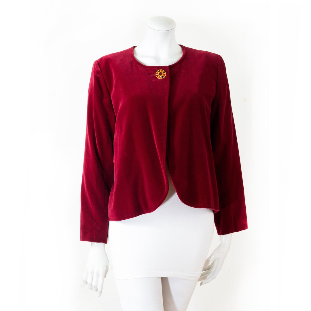 サンローラン　ヴェルベッドジャケット カサンドラ ジャケット（ベルベット） ブラック | Saint Laurent | YSL