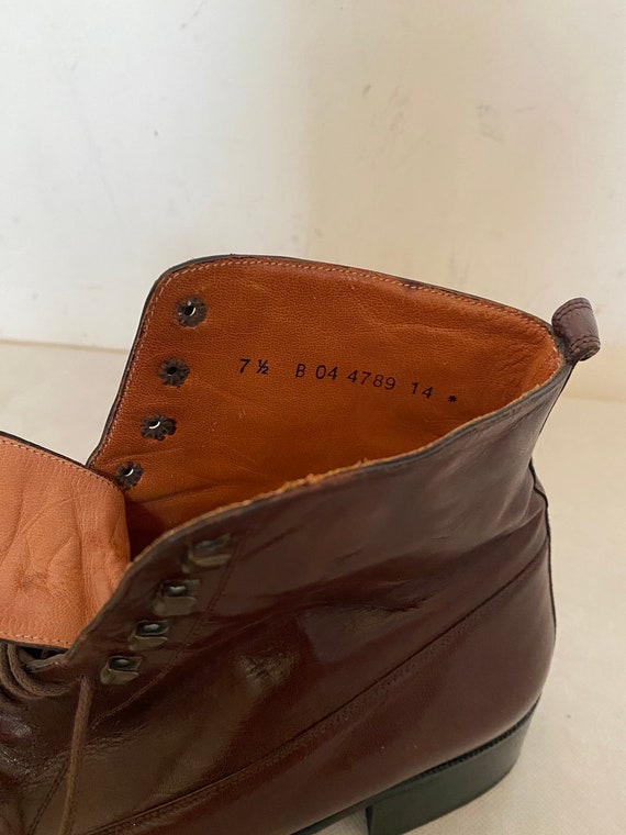 Robert‎ Clergerie Boots Mens 9 Brown Leather New Orleans Chukka Ankle Dress Boot Clergerie // Leather Wyllo Shearling Boot – VSP Consignment main image 3