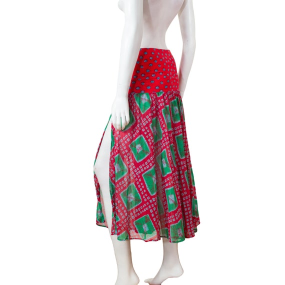 JUNGLE Kenzo skirt or bustier dress, Indian cotton