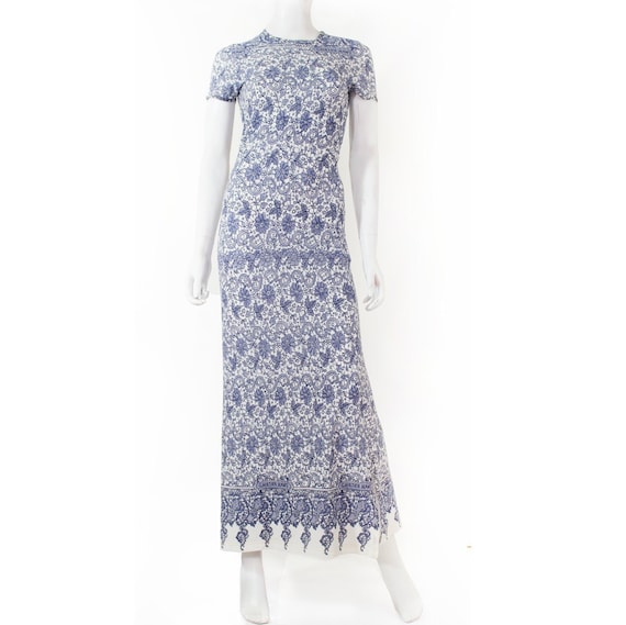 jean paul gaultier dress blue Jean Paul Gaultier Ecorche Mesh Long Dress Antidote Fashion and Lifestyle