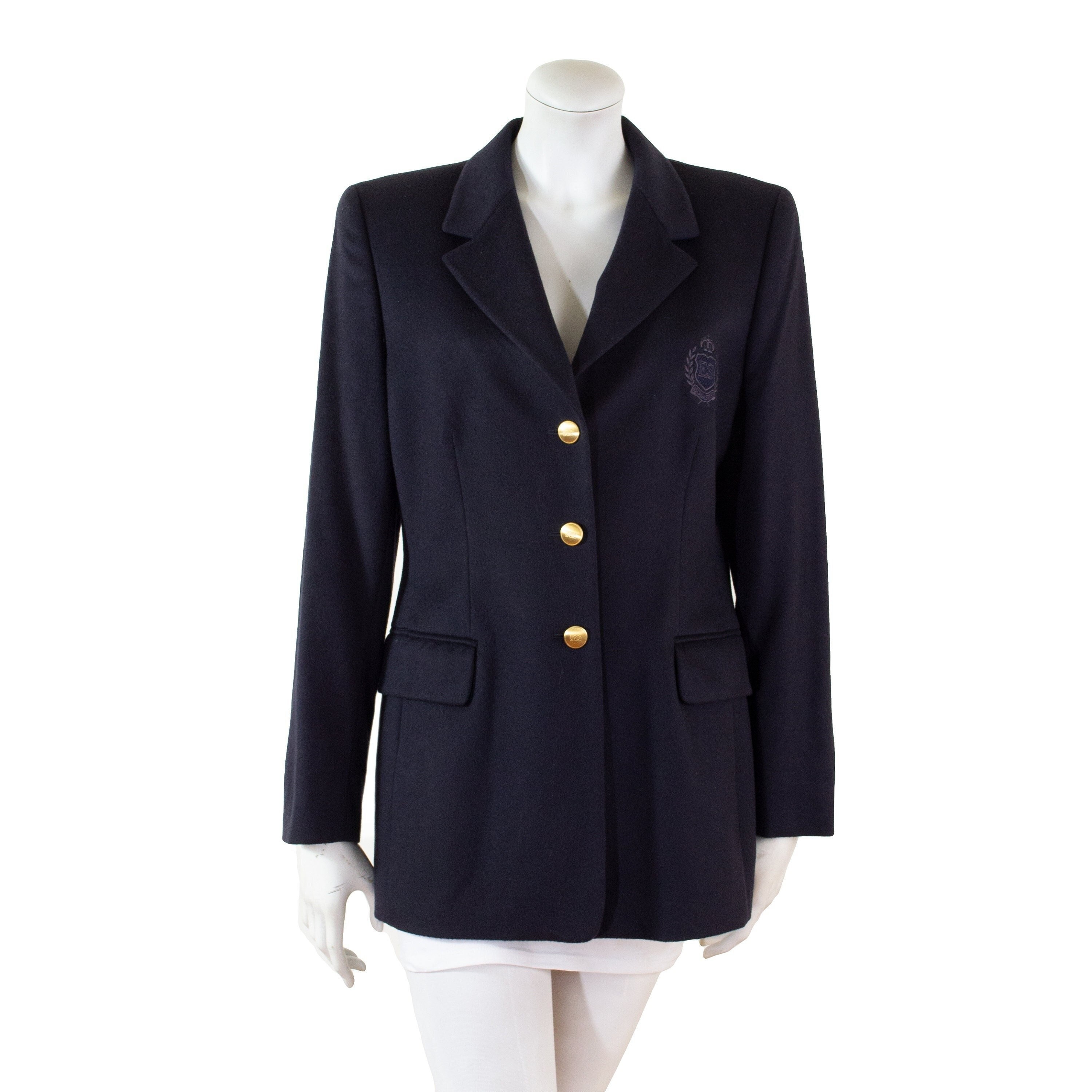 Veste Blazer Bleu Foncé 100% Laine Made In France Taille 52 - Neuf Sans étiquettes