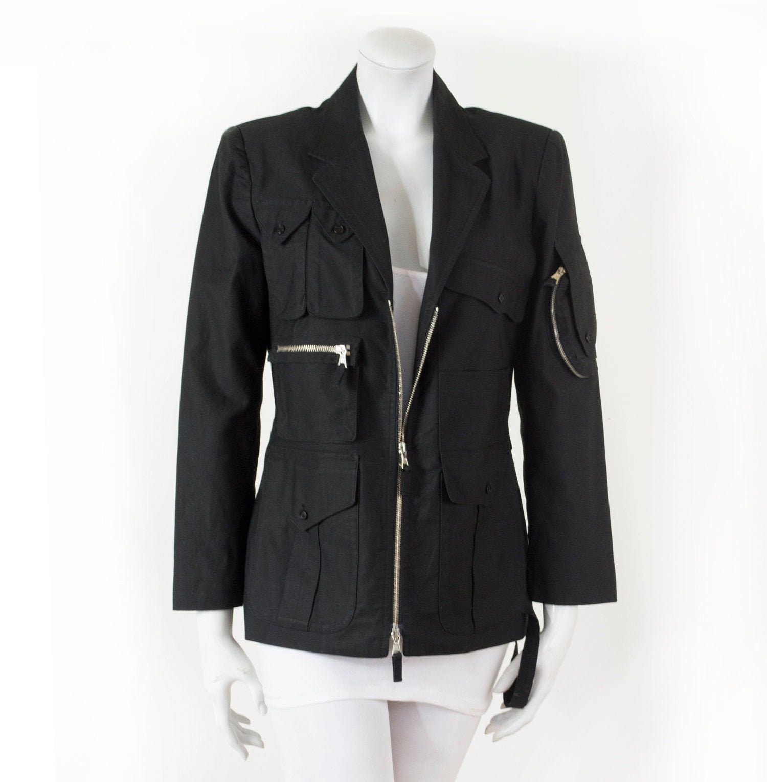 全店販売中 Jean Paul GAULTIER black zip up coat sleepyhollowevents.com