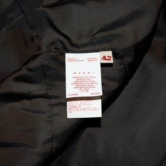 MARNI structured jacket with short pointed sleeve… - image 7