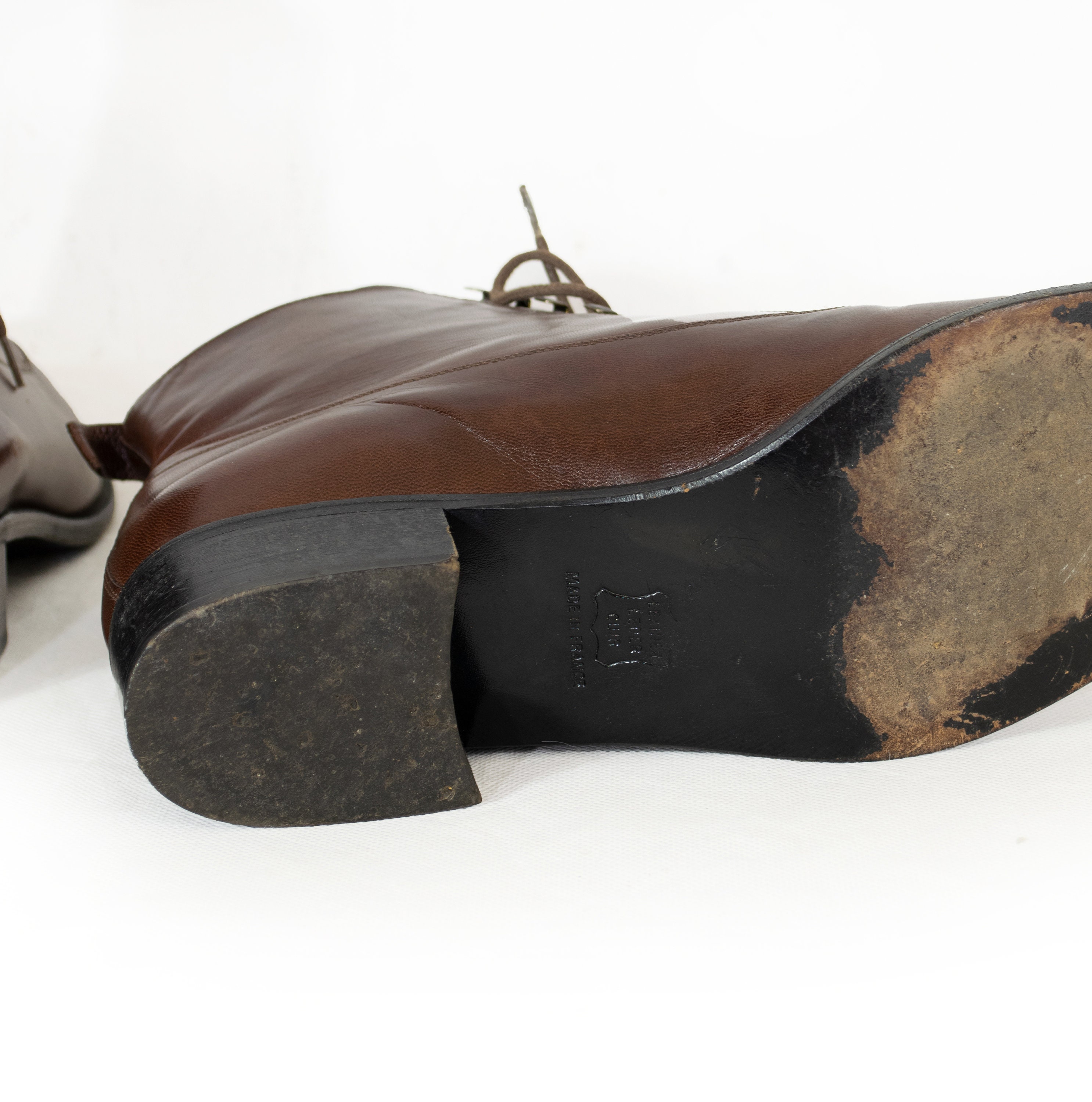 Robert CLERGERIE Ankle Boots With Brown Leather Laces  display picture 3