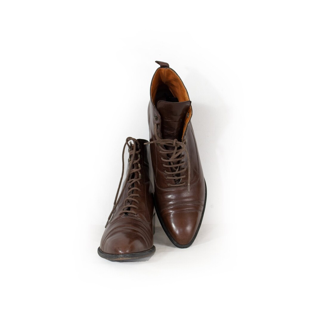 Robert‎ Clergerie Boots Mens 9 Brown Leather New Orleans Chukka Ankle Dress Boot Clergerie // Leather Wyllo Shearling Boot – VSP Consignment main image 2