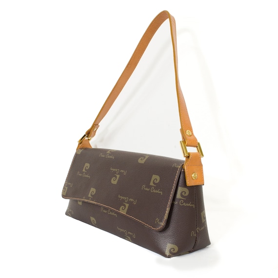 Pierre CARDIN bag grained coated canvas leather wi