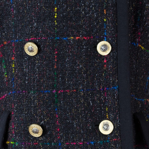 VERSACE Jeans wool tweed blazer revisited, médusa… - image 5