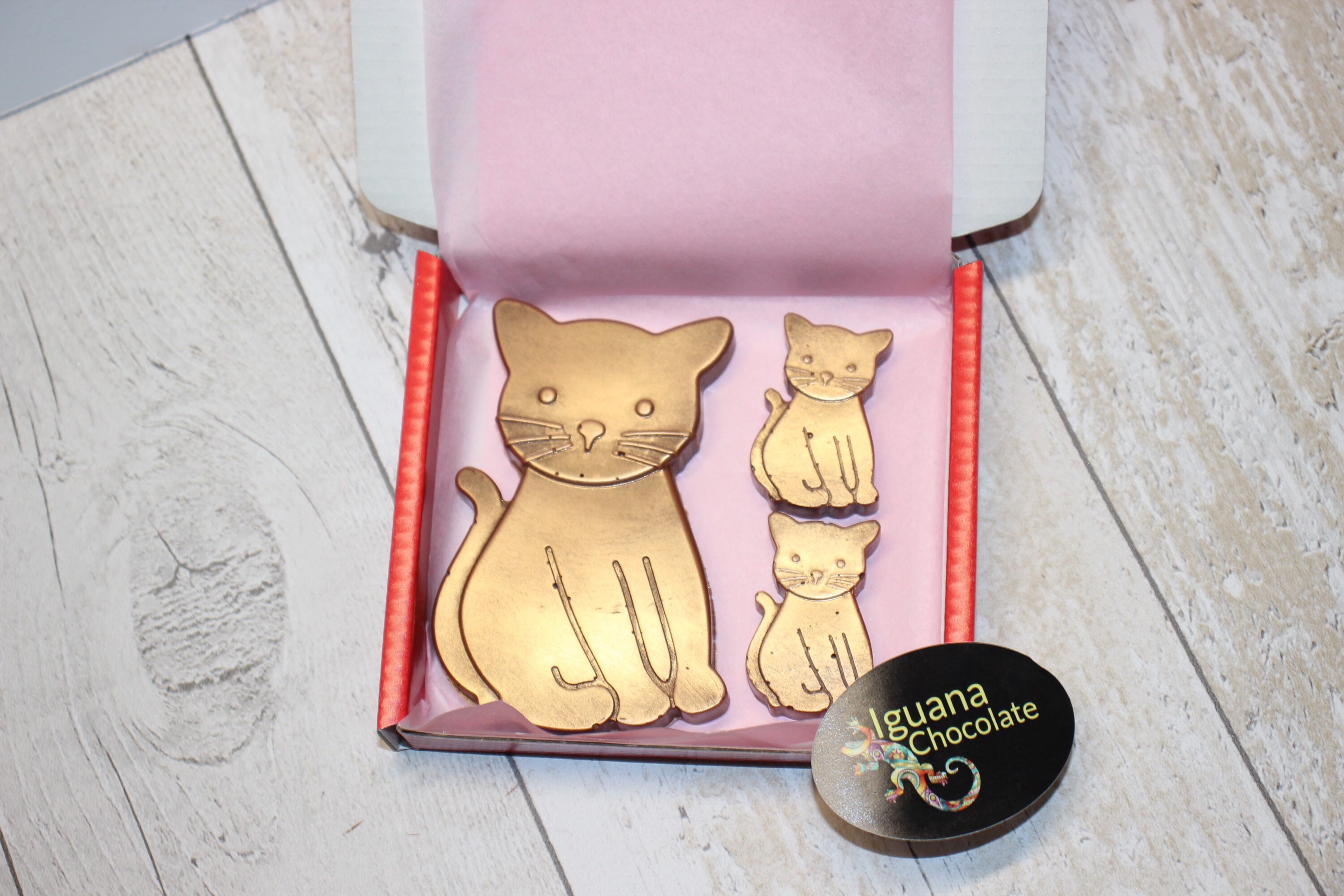 Milk Chocolate Shaped Cats Kitty Kitten Cute Cat Lover Gift Etsy UK