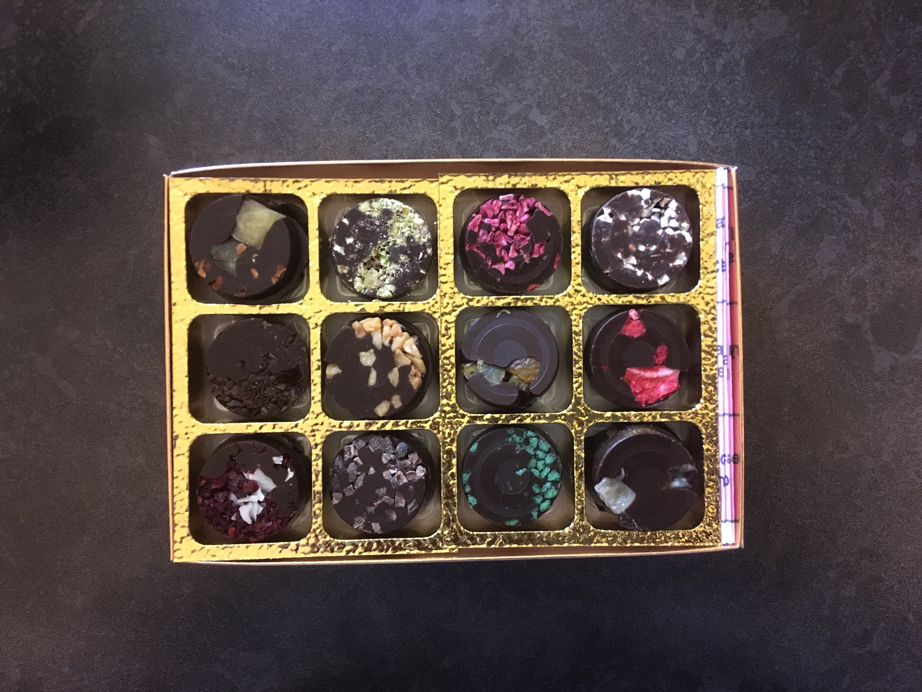 24 Dark Chocolate Gift Box Vegan Etsy