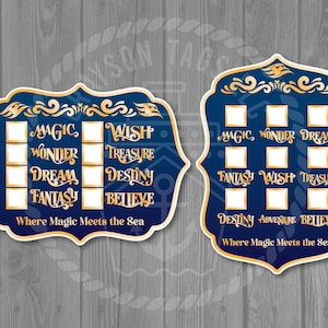 Ship Counter Customizable Disney Cruise Dry Erase Door Magnet - Previous Cruise Counter Decor or Checklist. Dry erase marker optional Navy