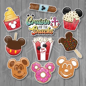 Disney Inspired Snack Magnets - 3 Options to Choose From! - Cruising for the Snacks