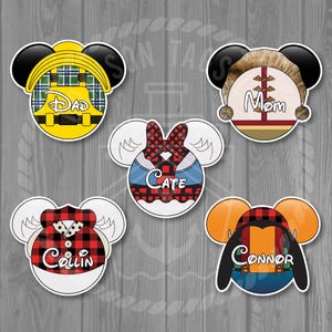 Disney Cruise Door Alaska Magnet - Alaska Mickey, Minnie, Goofy, Donald, or Daisy Magnet (2 sizes to choose from)