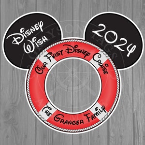 Disney Cruise Door Magnet Life Preserver Magnet Captain Mickey or Captain Minnie image 5